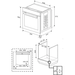 Духовка електрична Beko BBIS12300XDE, пакування пошкоджене, товар цілий.